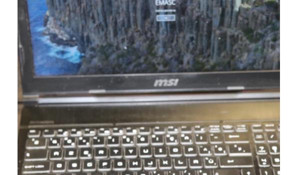 laptop MSI, Core i7, paswoord niet gekend